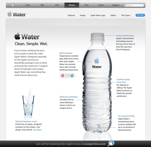 apple water