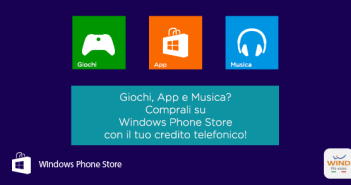 Wind: credito telefonico per acquisti su Windows Phone